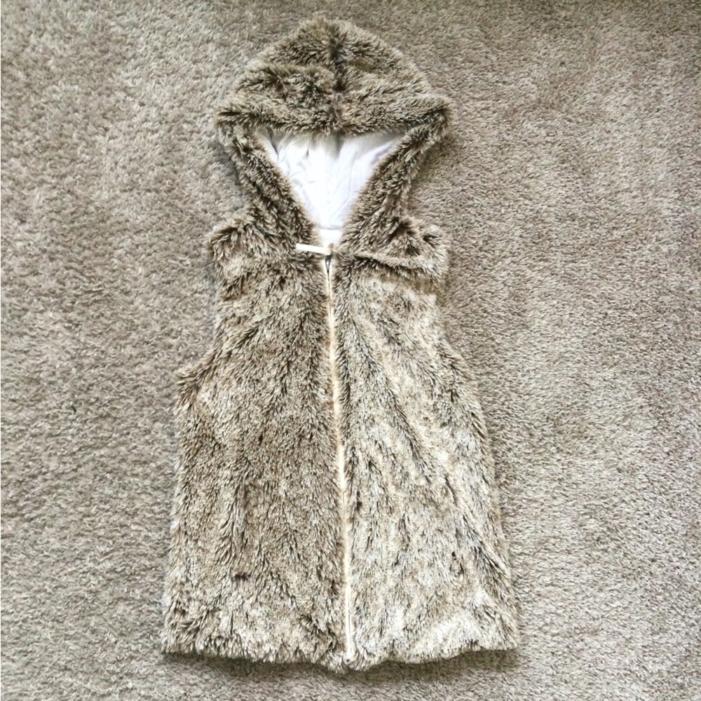 🔥🔥HOST PIC🔥🔥 Sleeveless Faux Fur Hoodie Vest